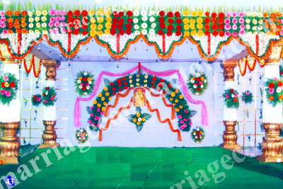 wedding stage decoration in tirupati